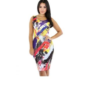 DaVinci | Colorful Sheath Dress